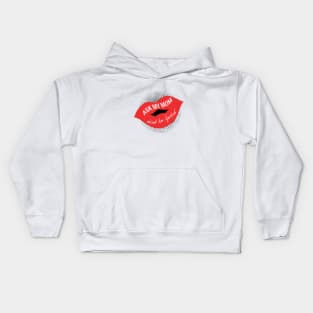 ASK MY MOM ABOUT  HER LIPSTICK Kids Hoodie